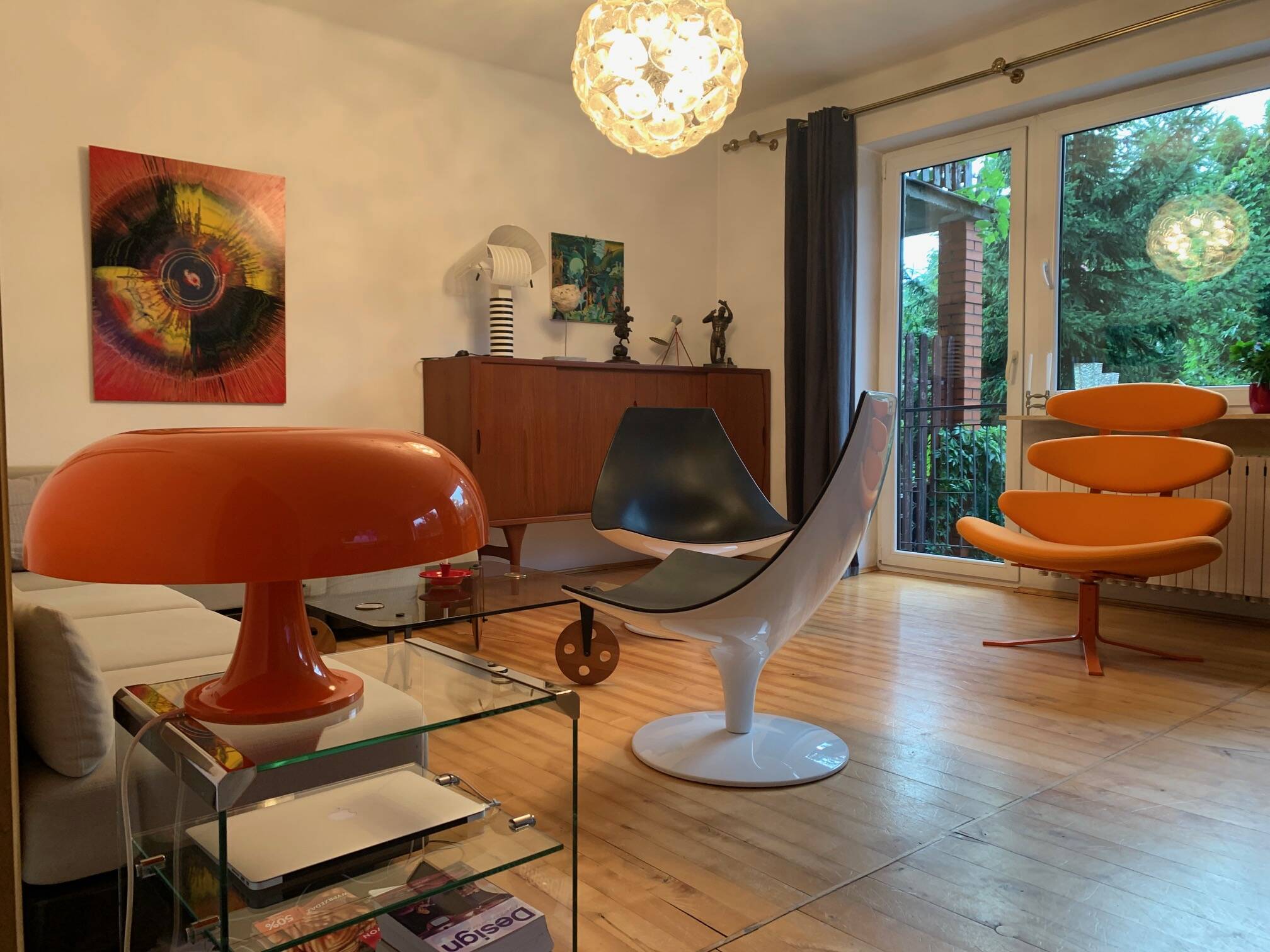 A pair of Moon armchairs by Pietro Arosio, Tacchini, Italy