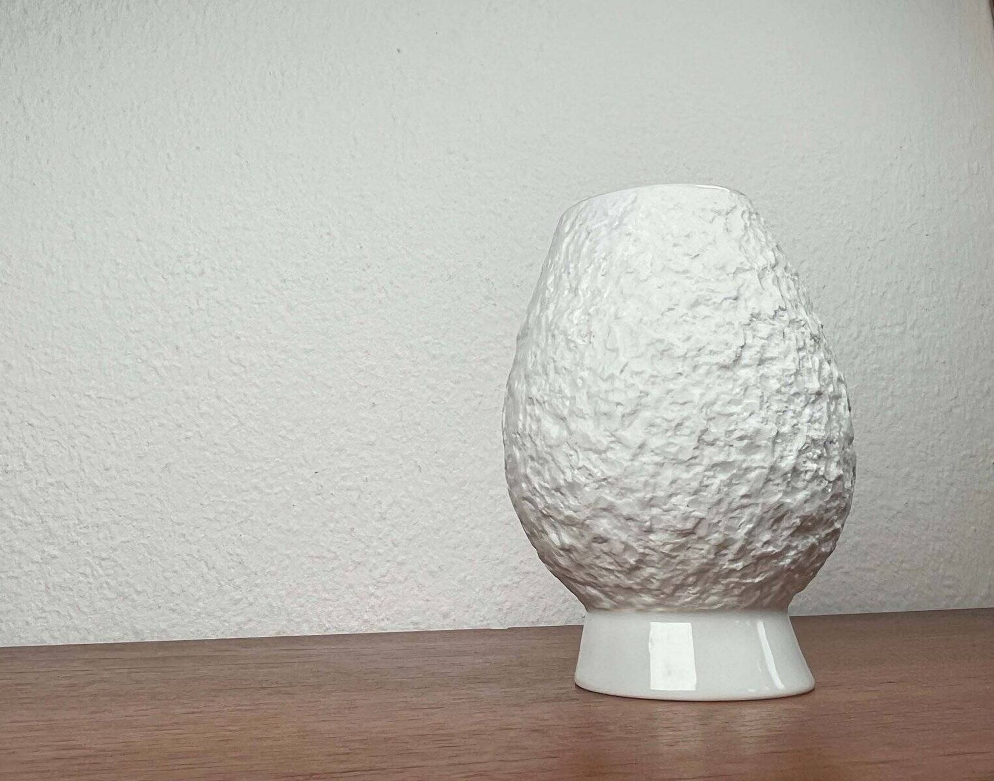 Vintage white porcelain vase German Model 605/2 by KPM Royal Porcelain, 1970s.