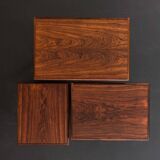 Kai Kristiansen rosewood nesting tables for Vildbjerg Möbelfabrik, Denmark