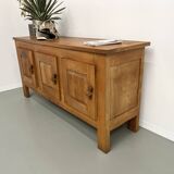 1950s Brutalist Sideboard in Solid Elm