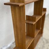 Small vintage modernist asymmetrical wall shelf 1980