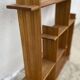 Small vintage modernist asymmetrical wall shelf 1980