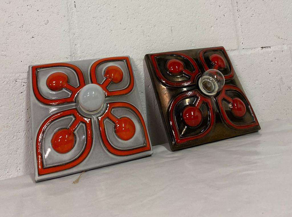 Vintage lava wall lamps