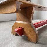 Scandinavian oak bench