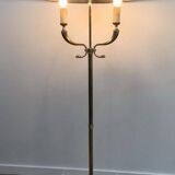 Lampadaire de parquet en laiton Maison Jansen
