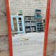 Antique mirror in Burmese teak.