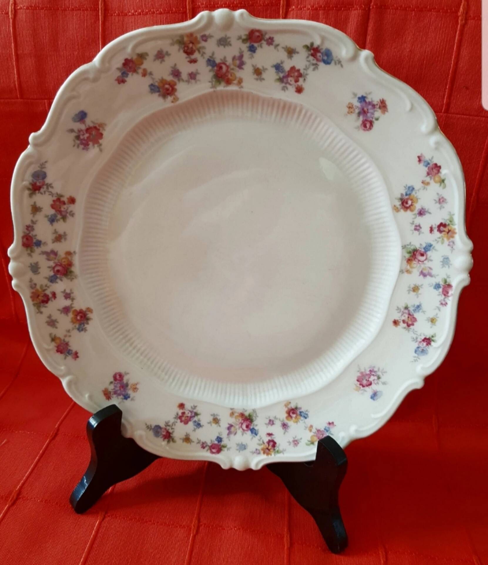 Lot de 2 assiettes plates vintage, Schirnding Bavière