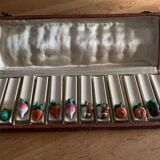 Set of 12 ceramic vegetable knife holders from Vallauris