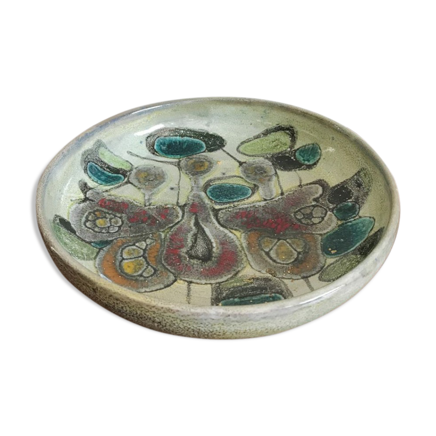 Ceramic table middle of Lega Faenza Italy 1960s