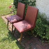 Pair of vintage chairs/compass feet