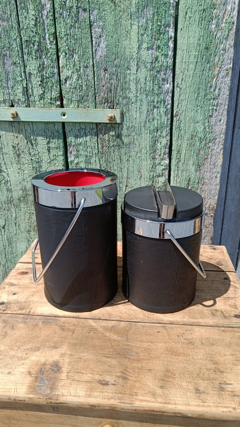 Vintage champagne bucket and ice bucket