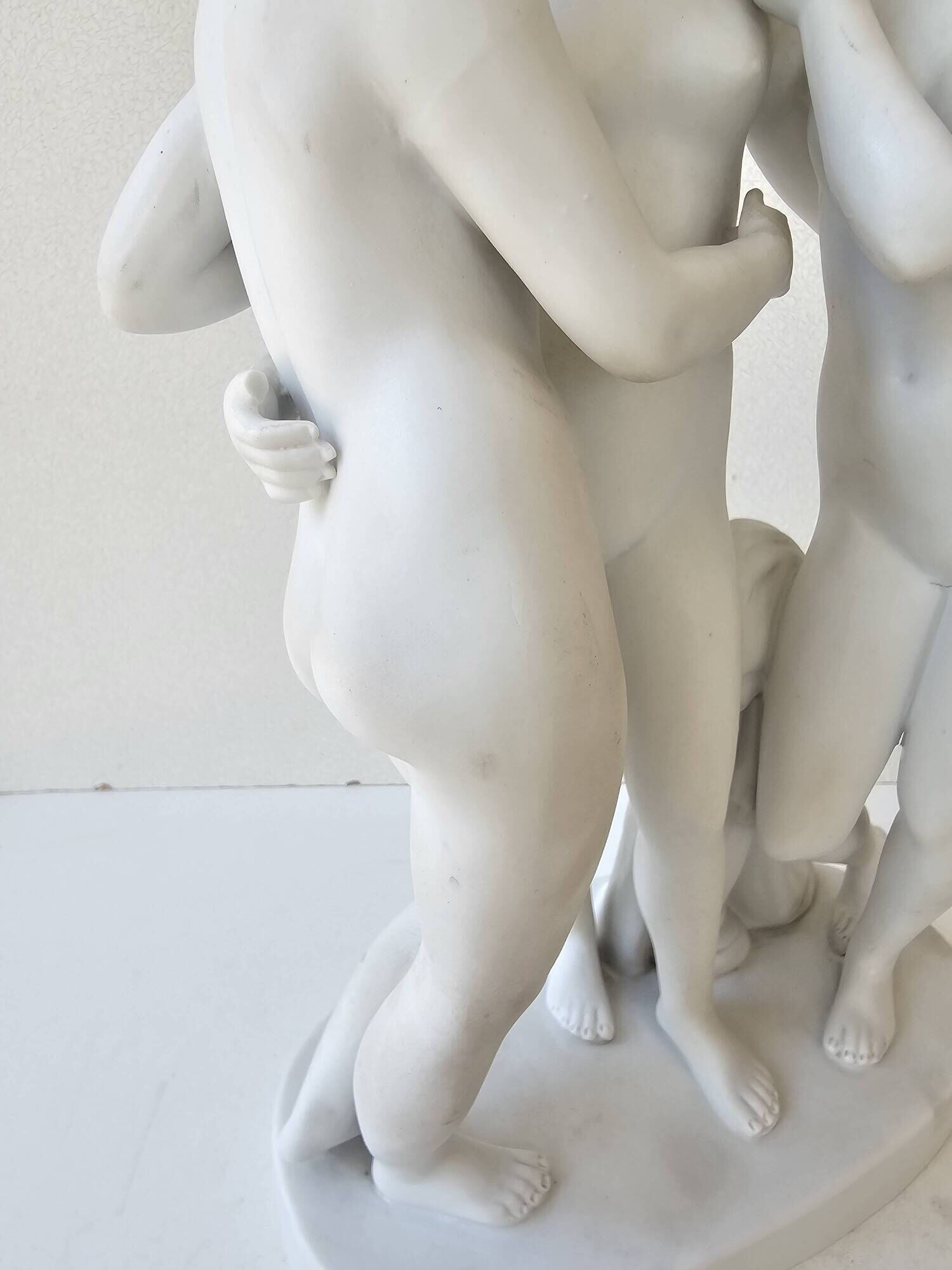 Porcelain Biscuit Sculpture of the Three Graces - Hertwig & Co