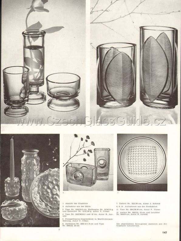Mid-Century Pressed Glass Bowl: Vladislav Urban Design, Czech Republic