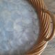Vintage rattan and mother-of-pearl tray