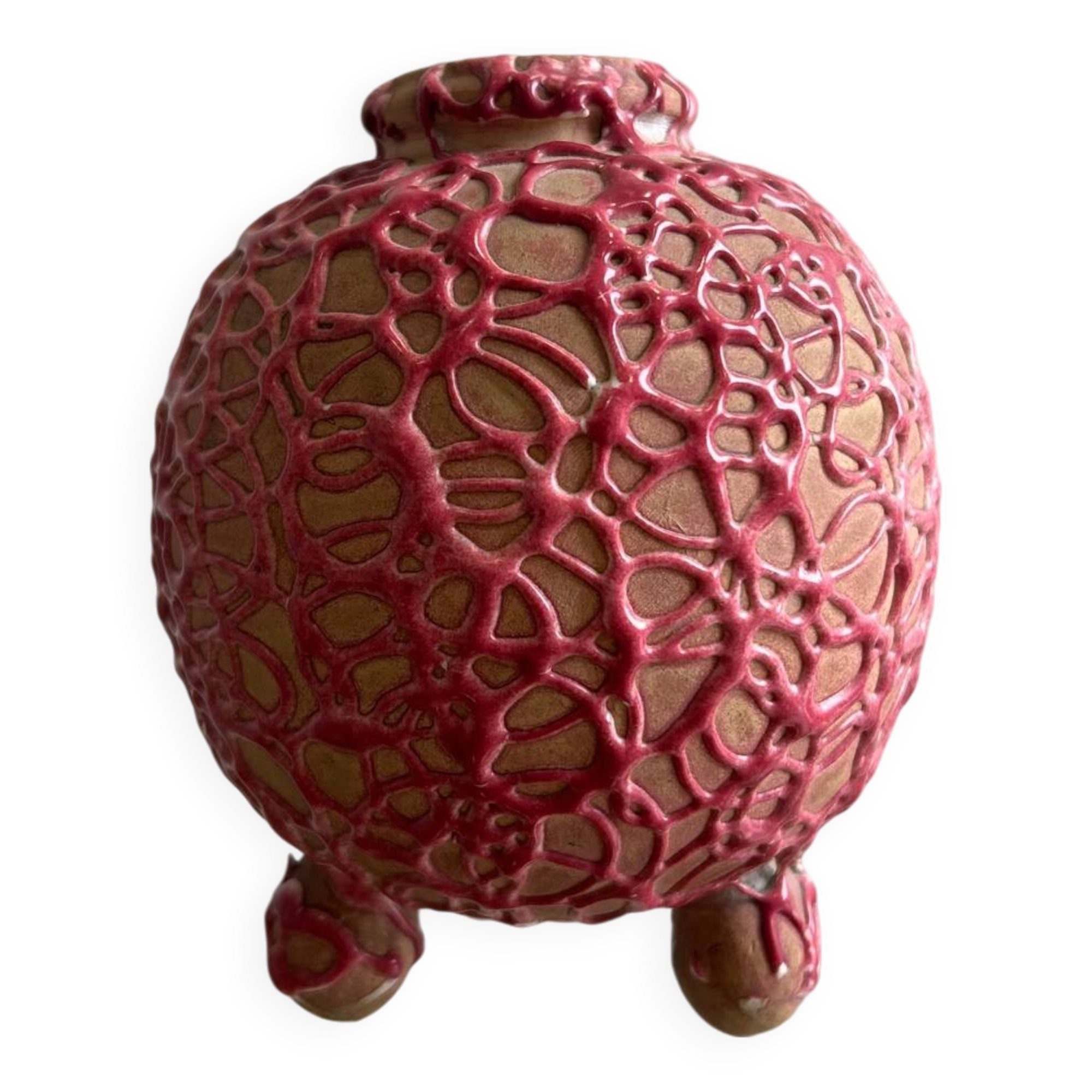 Bordeaux art ceramic vase