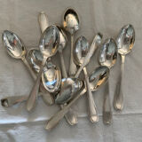 12 silver-plated spoons