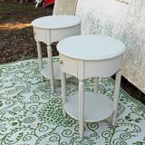 Large round bedside tables