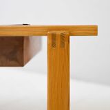 Scandinavian bench with planter