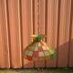 Multicolored mother-of-pearl chandelier