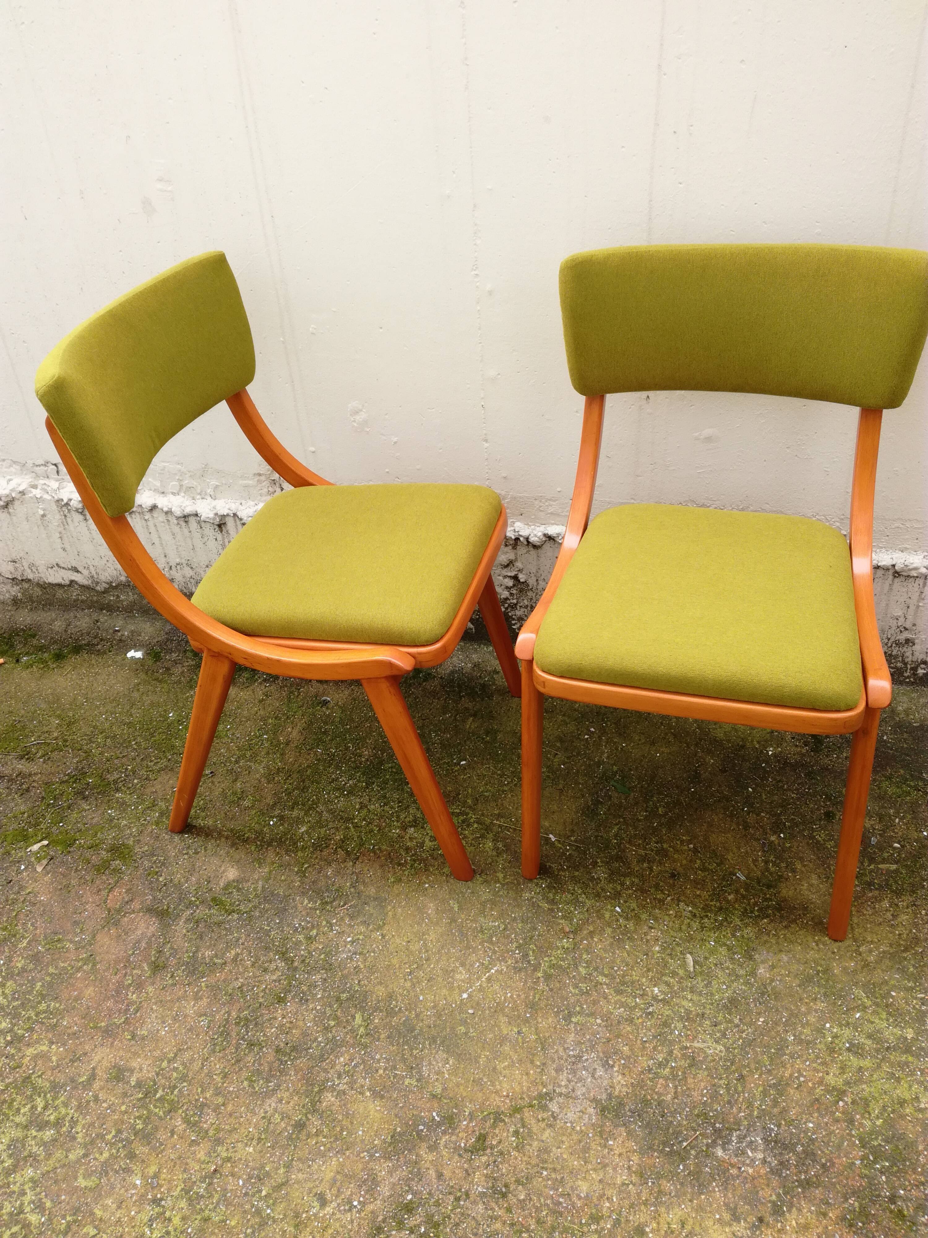 Pair of chairs ski jumper design polish 1960