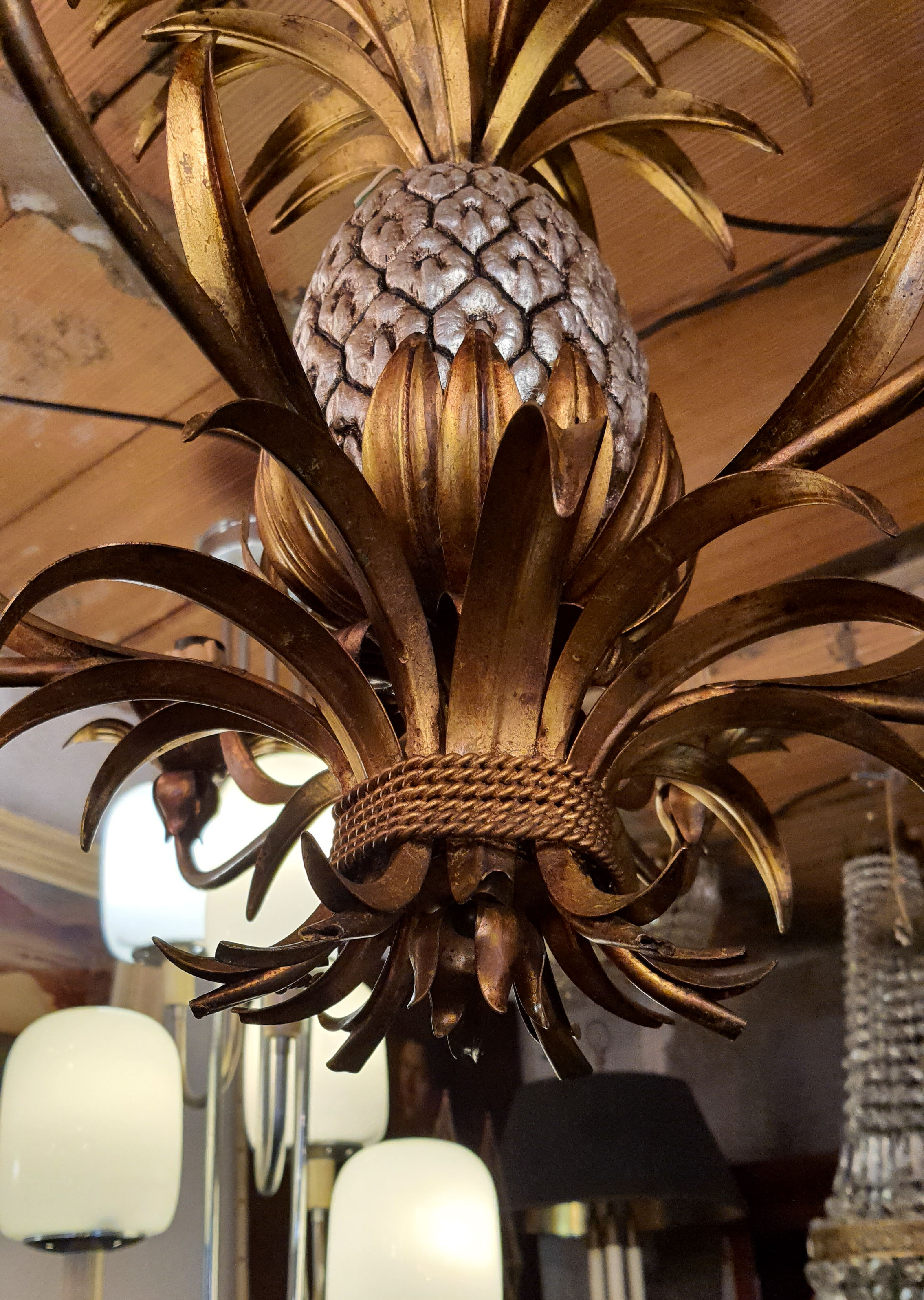 Pineapple Chandelier - Hans Kögl 1970 - Hollywood Regency