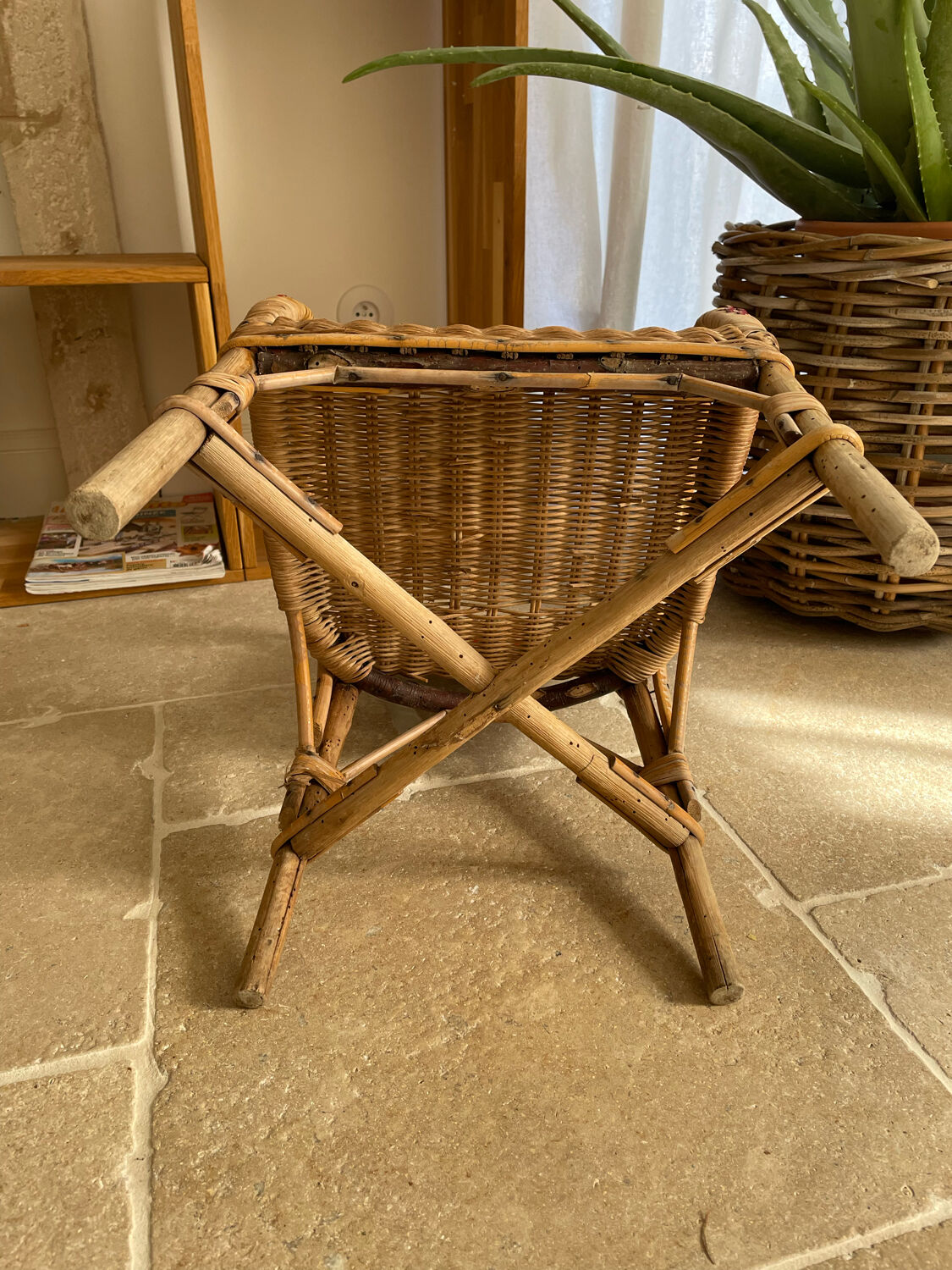 Rattan armchair for children