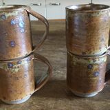 4 cups coffee a stoneware signed