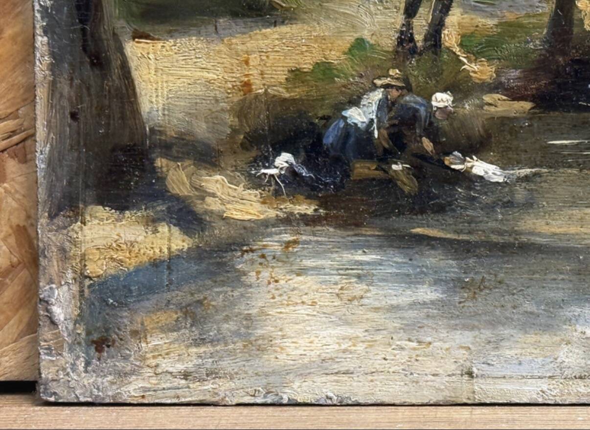 Paul Charles Chocarne (1855–1936)  Les Lavandières au bord de l’eau (a