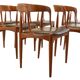Set of 6 chairs Johannes Andersen voor Uldum stoelen -