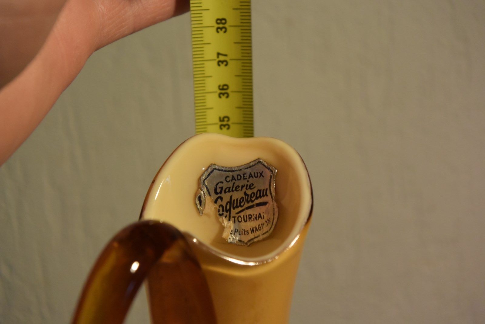 Pitcher orange glass