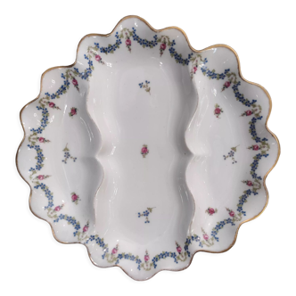 Vintage French fondue plate from Limoges OMC Dastigue