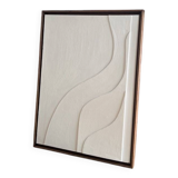 Minimalist relief white table