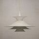 Danish Modern Pendant Lamp: White Radius Model by Erik Balslev for Fog & Mo