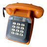 Ancien Téléphone Orange Vintage Socotel S63 Collection