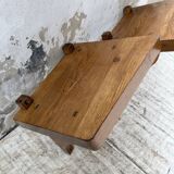 Pair of modernist constructivist wall-mounted bedside tables