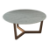 Guéridon / coffee table in Carrara marble and solid wood