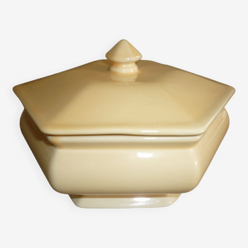 Yellow What's earthenware candy box
