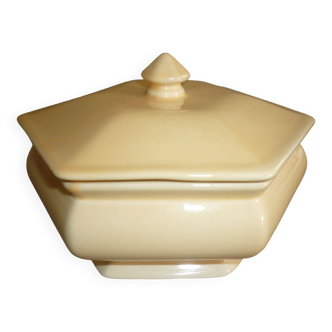 Yellow What's earthenware candy box