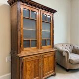 Vintage wooden display cabinet / wardrobe