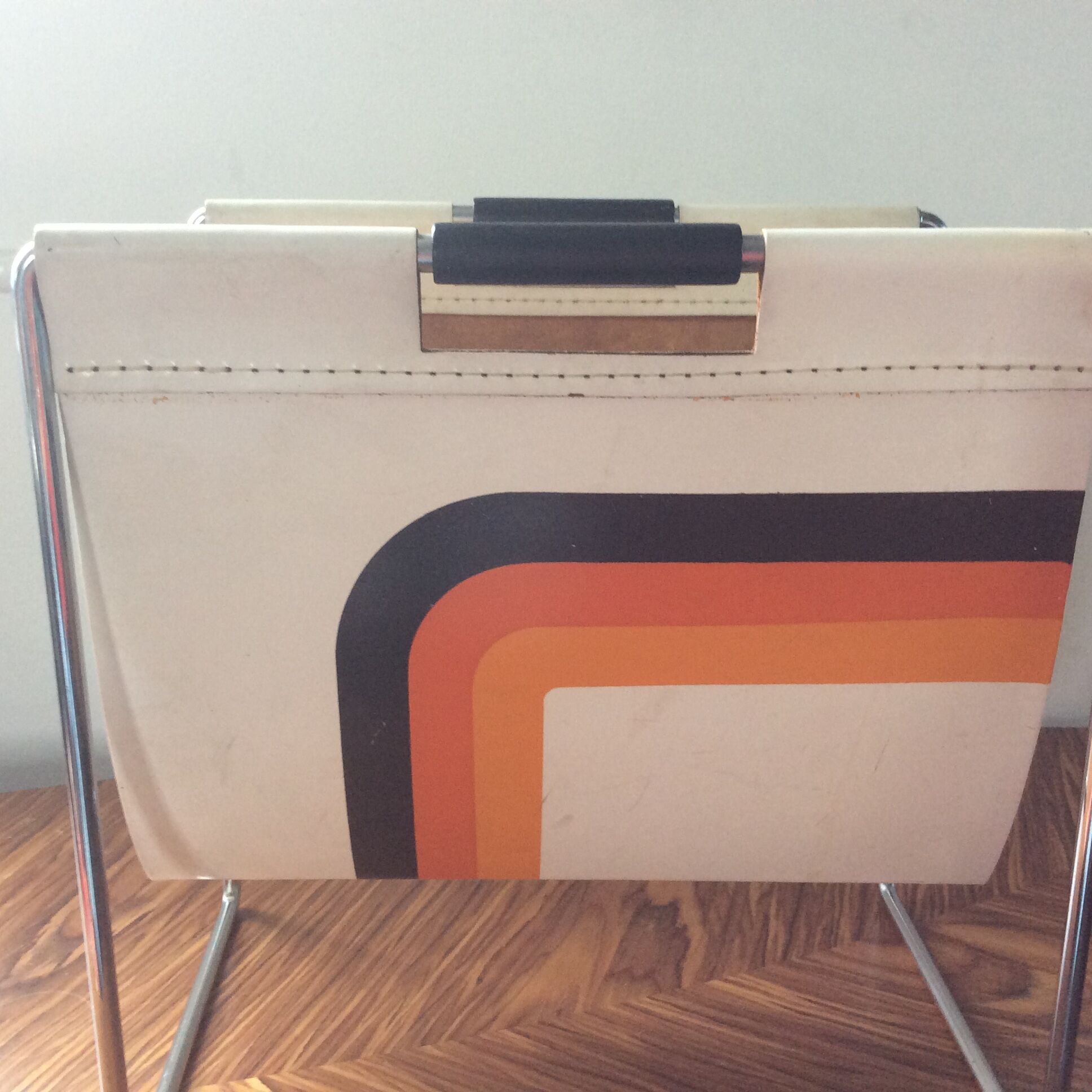 Vintage Brabantia magazine holder from the 1960s