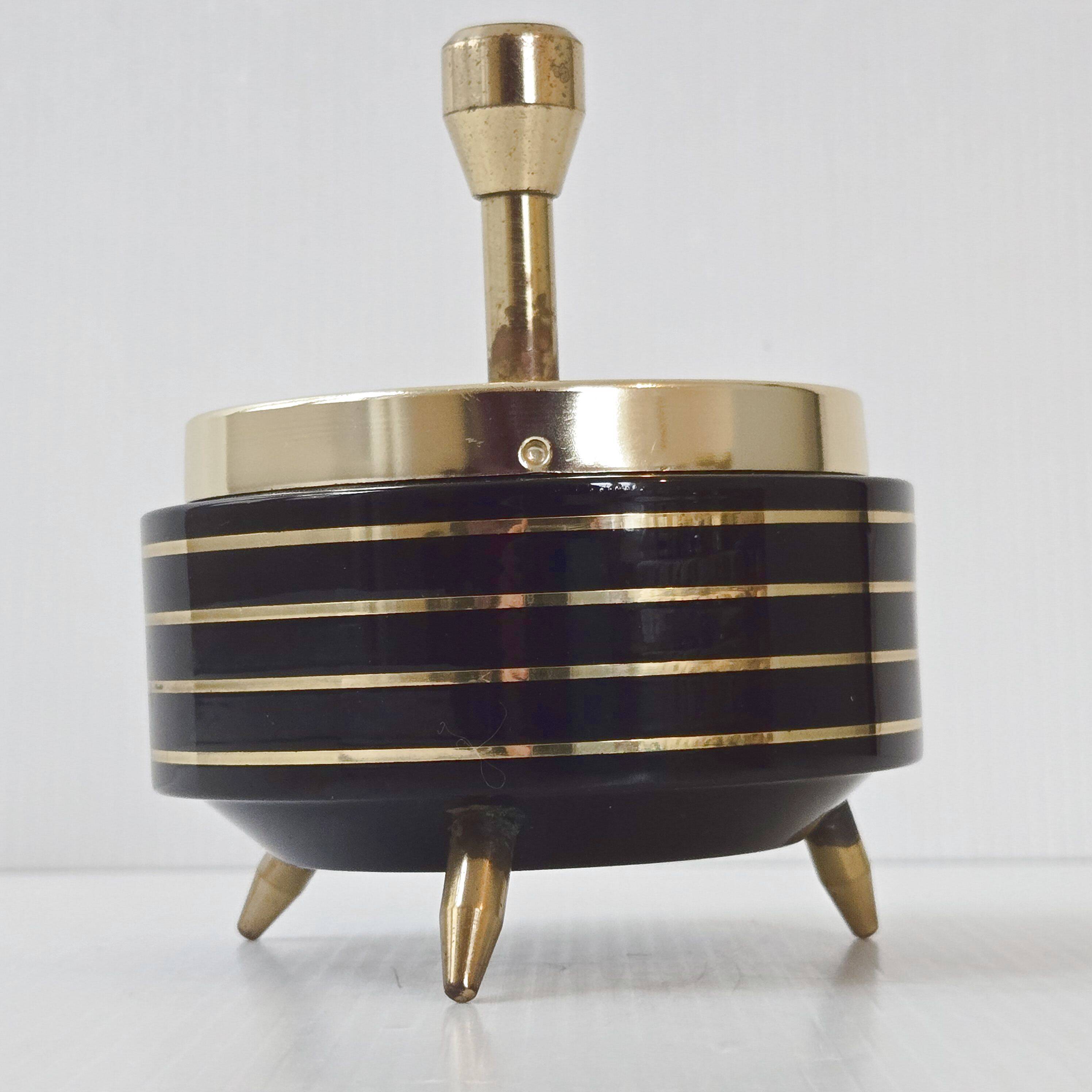 Vintage 1950s tripod ashtray