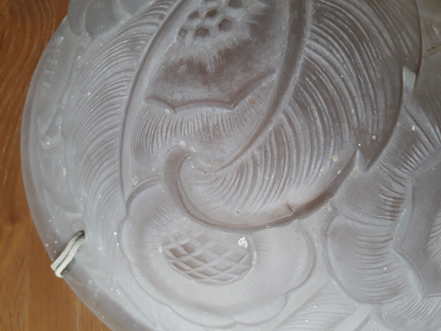 Art Deco globe pendant light 1900