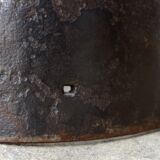 Impressive wrought iron candlestick by Leopold Gest, 1950s.