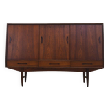 Buffet haut en teck, design danois, années 1960, production : Danemark