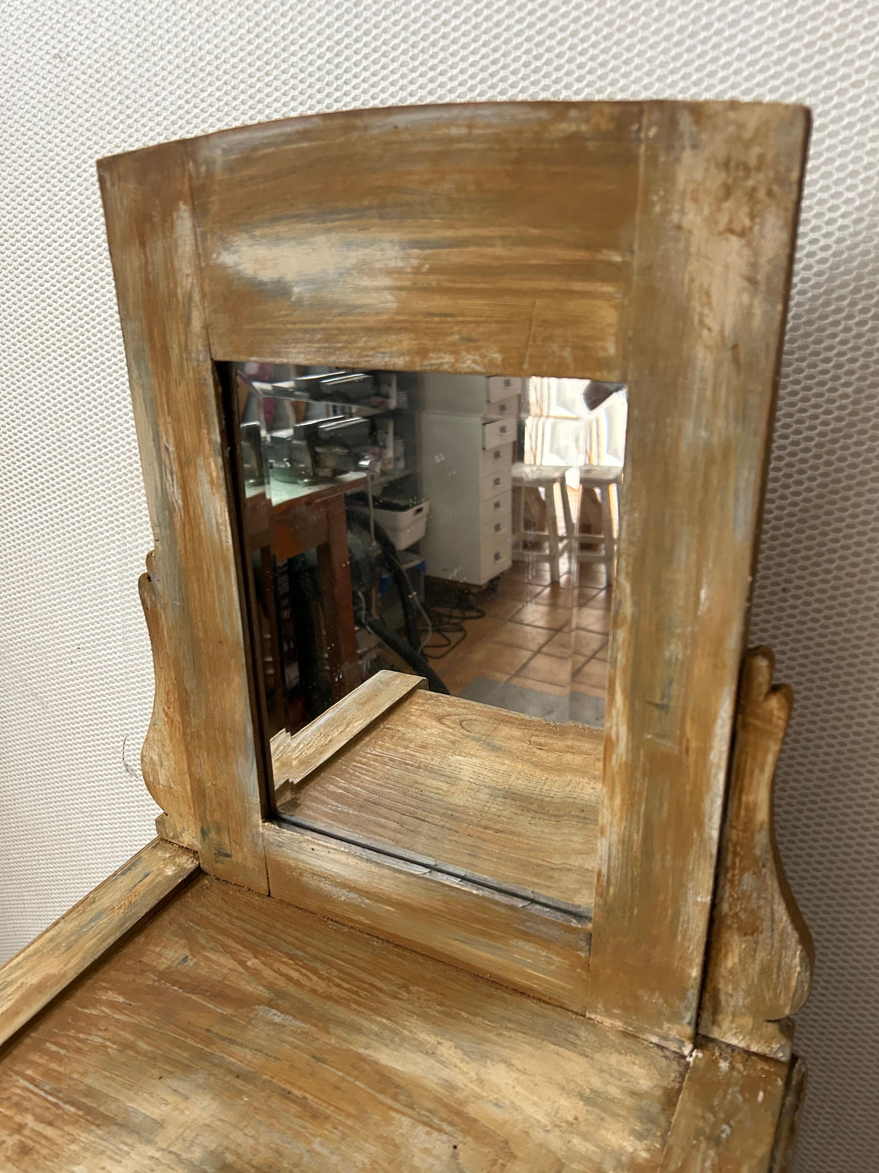 Meuble d'entrée console patinée