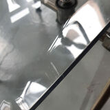 Pair of modern folding chairs in plexiglass