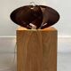 Vintage Scandinavian style wooden woven suspension – Corolle L – D54 cm