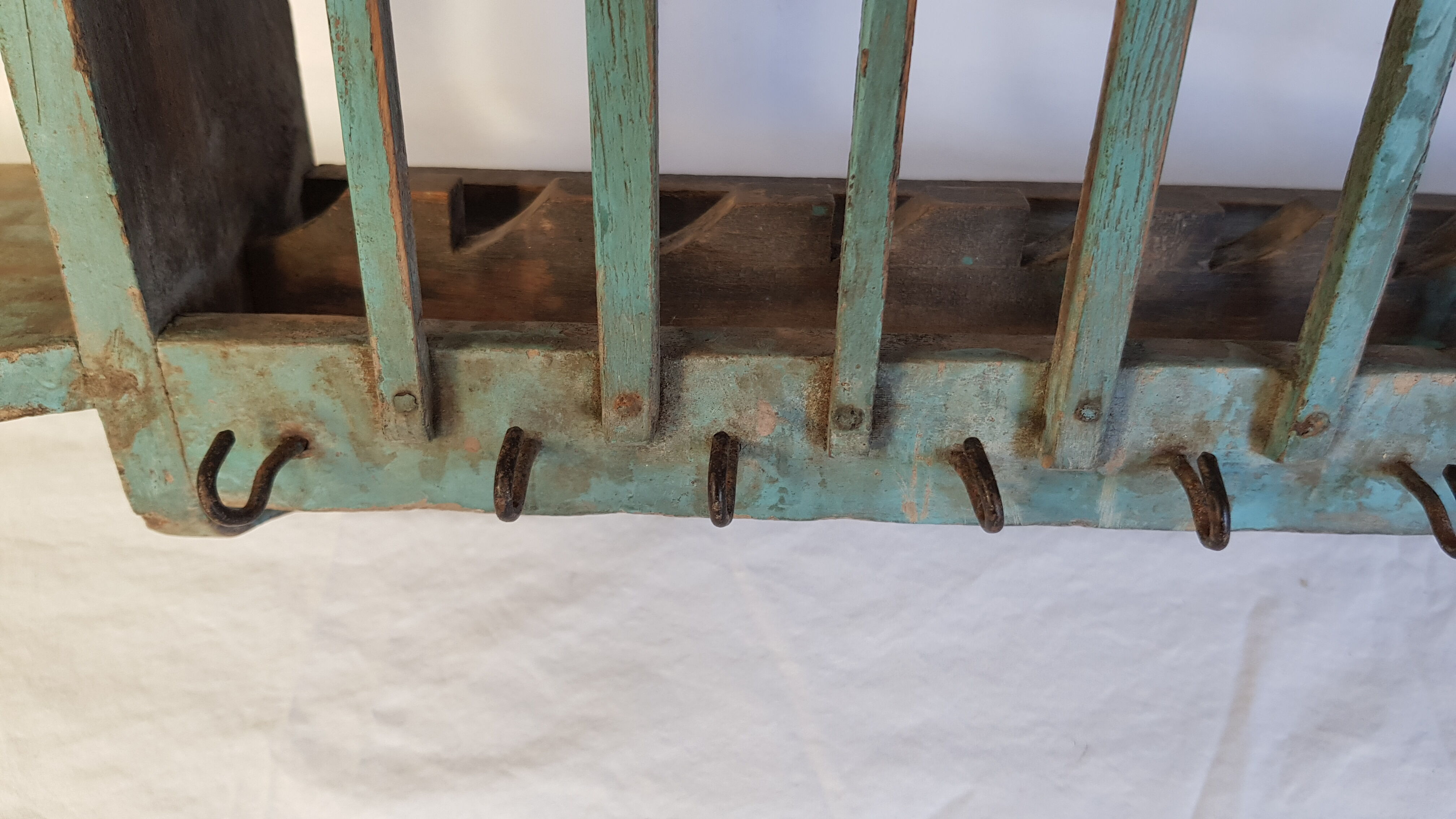 Old wall shelf - Burmese teak rack - 78 x 13 x 47 cm