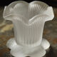 Pair of glass candlesticks