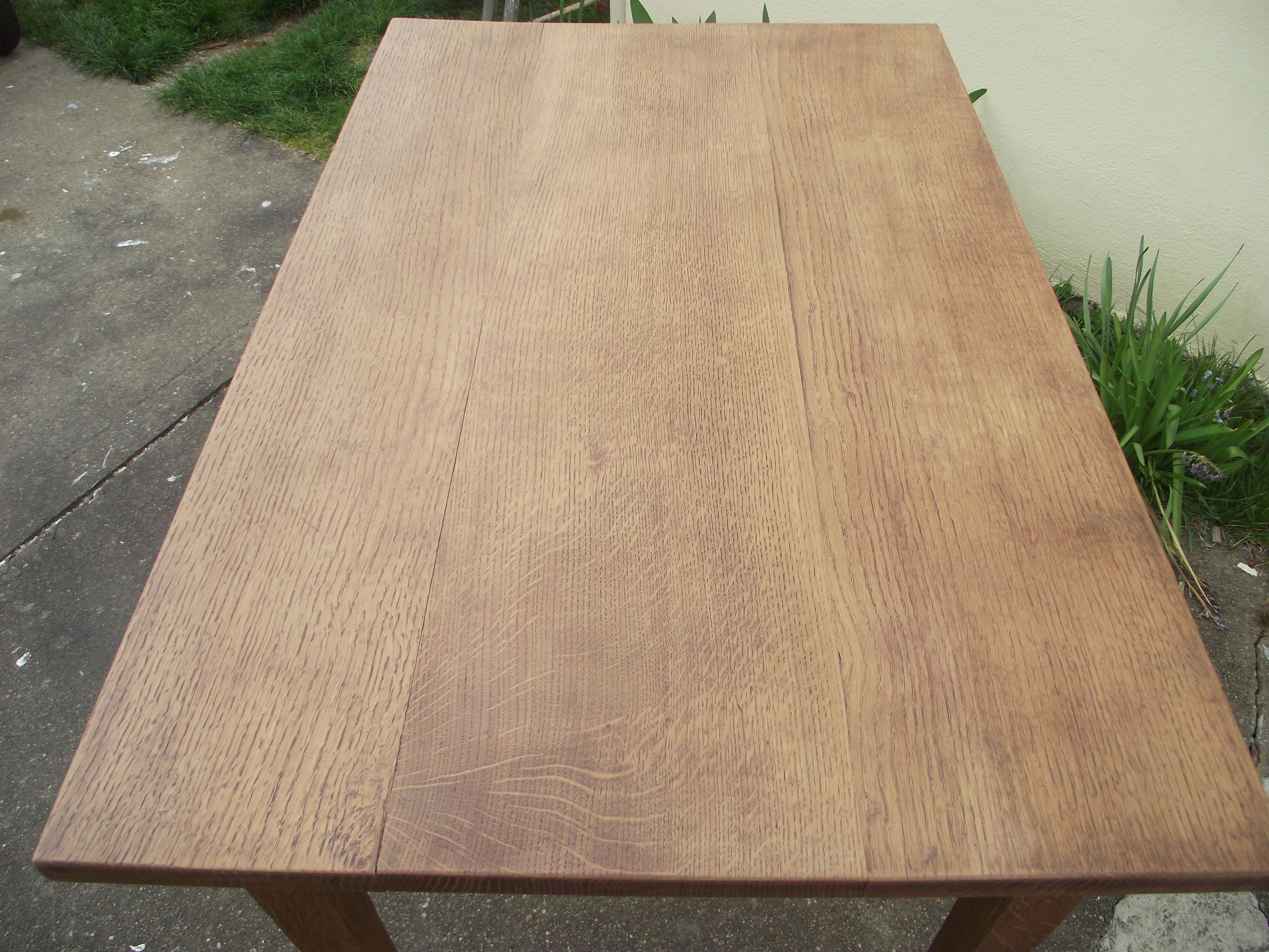 Solid oak farm table